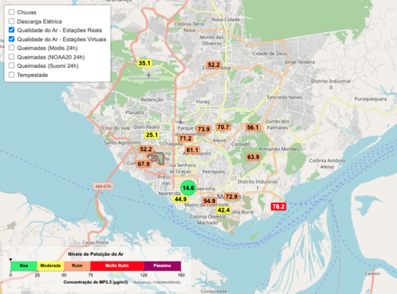 Qualidade do ar volta a piorar em Manaus nesta terça-feira - qualidade do ar volta a piorar 768x569 1 Qualidade do ar volta a piorar em Manaus nesta terça-feira - qualidade do ar volta a piorar 768x569 1