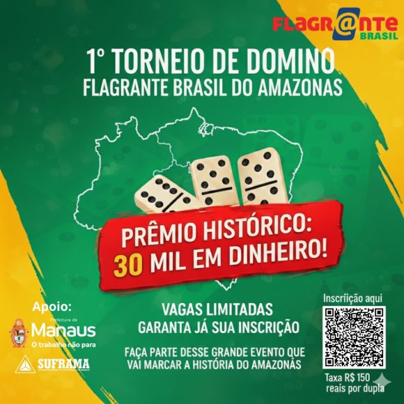 Abertas inscrições para o 1º Torneio de Dominó do Flagrante Brasil no Amazonas - e4548fa7 df9f 48c2 88b5 88690a617506