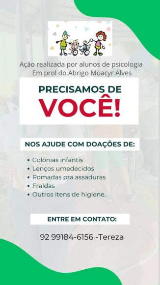 Alunos de Psicologia promovem ação solidária no Abrigo Moacyr Alves - WhatsApp Image 2025 10 21 at 15.07.56 Alunos de Psicologia promovem ação solidária no Abrigo Moacyr Alves - WhatsApp Image 2025 10 21 at 15.07.56
