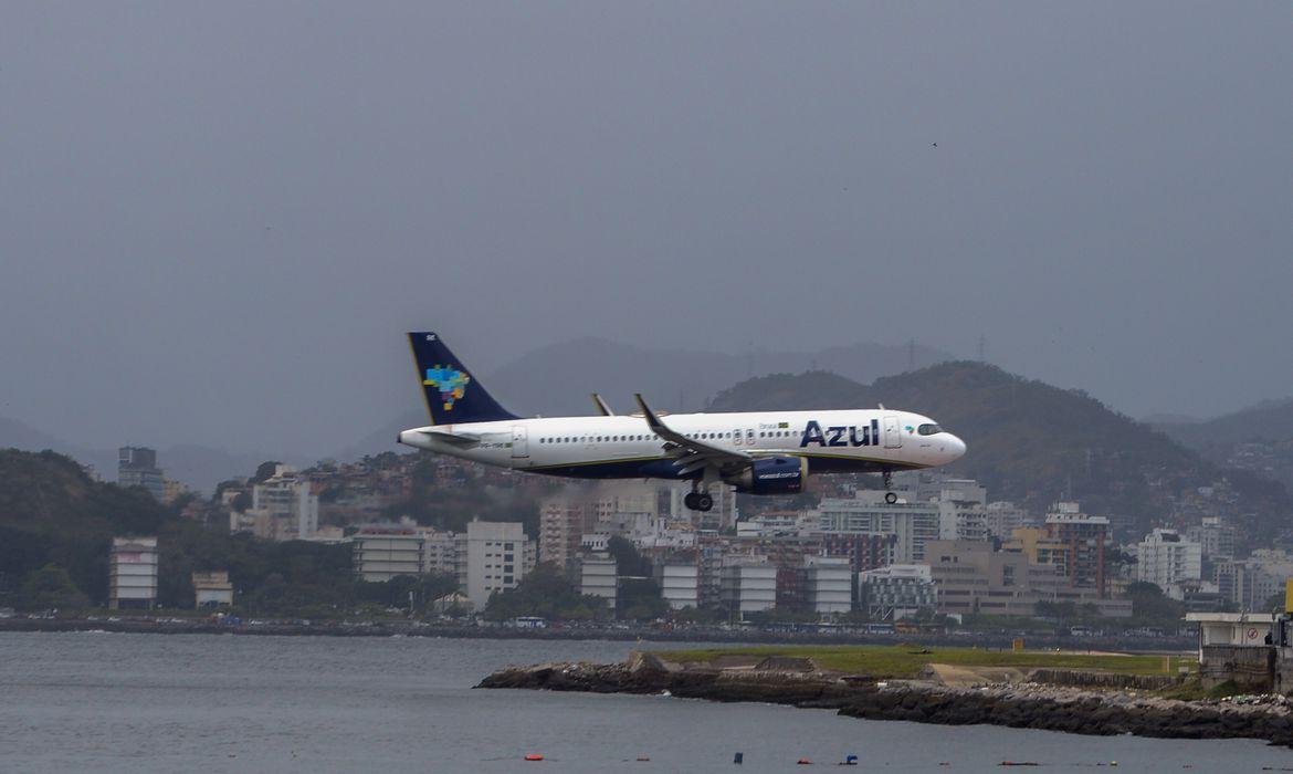 Avião, aviação, Azul, Aeroporto Santos Dumont – Foto: Tomaz Silva