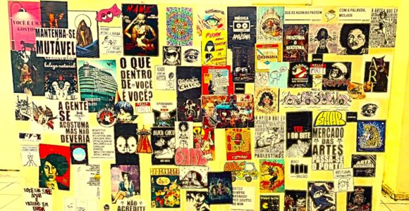 Colagem é uma das linguagens artísticas da cultura popular e urbana