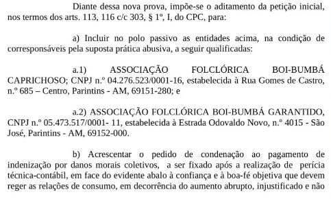 Bois entram na mira da Justiça em ação sobre preços do Festival de Parintins - caprichos garantido d24am21 Bois entram na mira da Justiça em ação sobre preços do Festival de Parintins - caprichos garantido d24am21