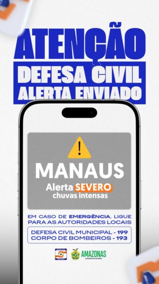 Chuvas intensas deixam Manaus em alerta severo nesta segunda-feira (23) - WhatsApp Image 2026 02 23 at 06.34.29 Chuvas intensas deixam Manaus em alerta severo nesta segunda-feira (23) - WhatsApp Image 2026 02 23 at 06.34.29
