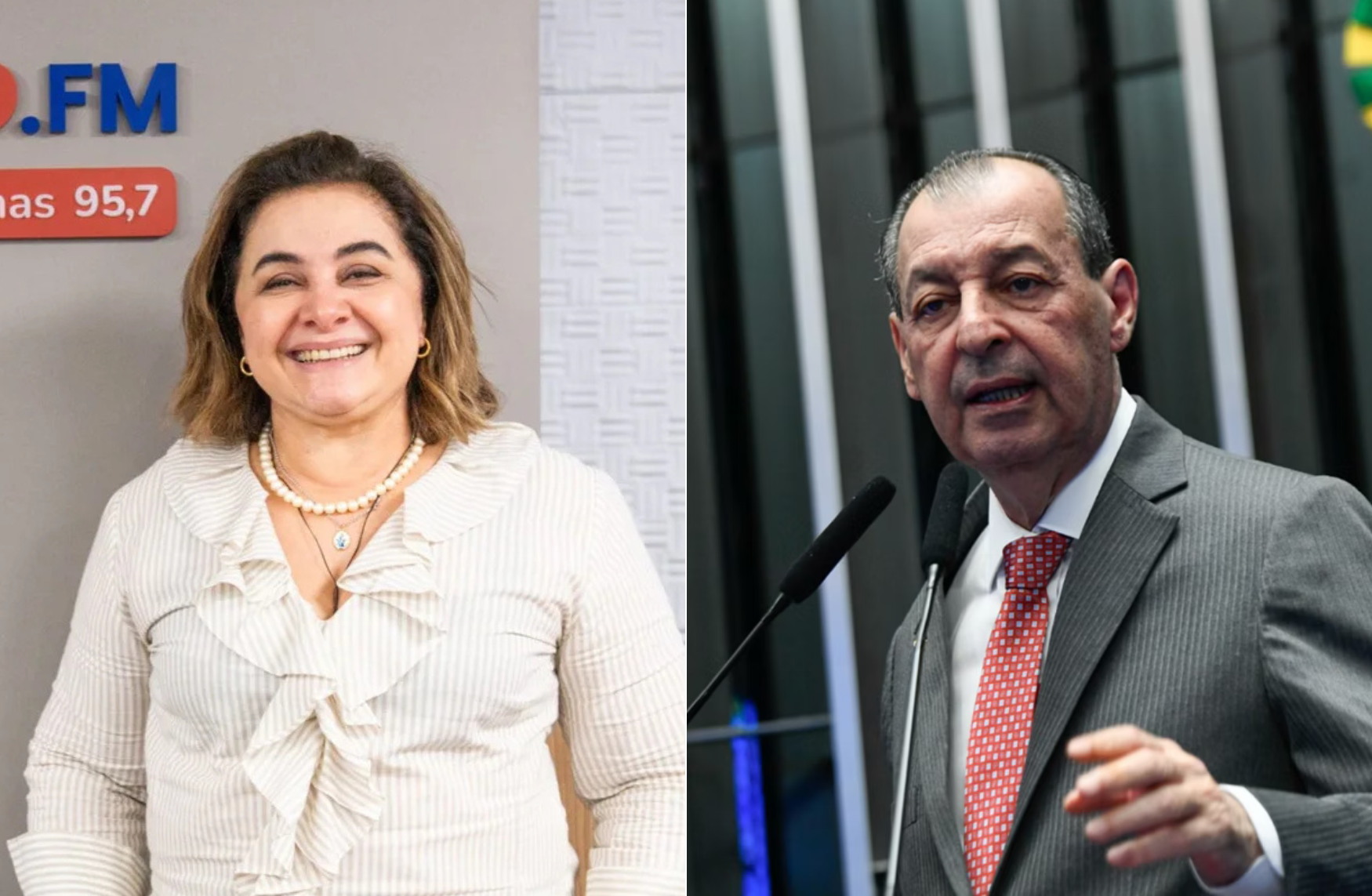 "Maria do Carmo e Omar Aziz estão com empate técnico, segundo pesquisa AtlasIntel." Crédito: Divulgação