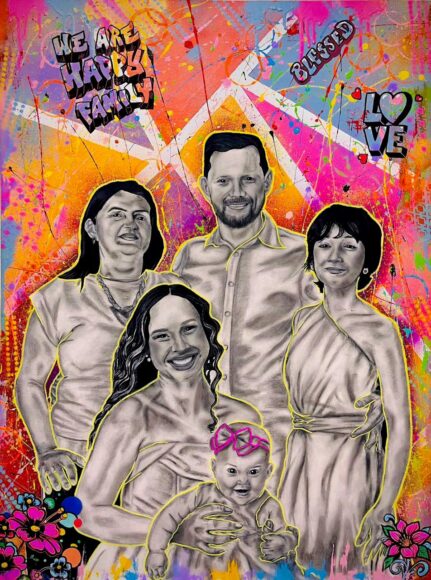 “Retratar famílias geralmente representa mostrar momentos felizes das pessoas"