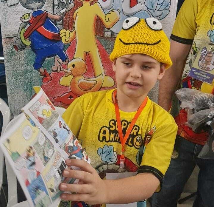 "Gianlucca, o mais novo quadrinista do Amazonas lançará sua mais nova HQ."