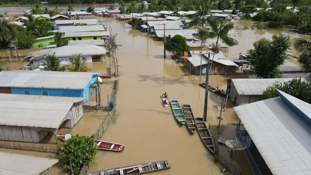 Cidade de Boca do Acre - Foto: Divulgação Defesa Civil