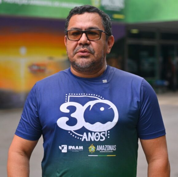 " Gelson, "o pescador deve respeitar o tamanho mínimo de captura de 55cm do indivíduo”(Divulgação)