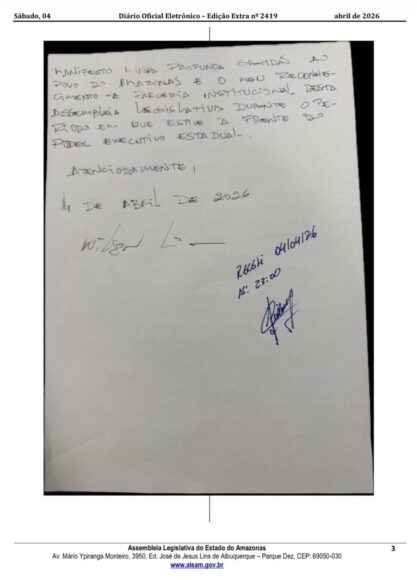 Roberto Cidade assume o Governo do Amazonas após renúncia de Wilson Lima e Tadeu de Souza - wilson e tadeu renunciam ao go 3 Roberto Cidade assume o Governo do Amazonas após renúncia de Wilson Lima e Tadeu de Souza - wilson e tadeu renunciam ao go 3