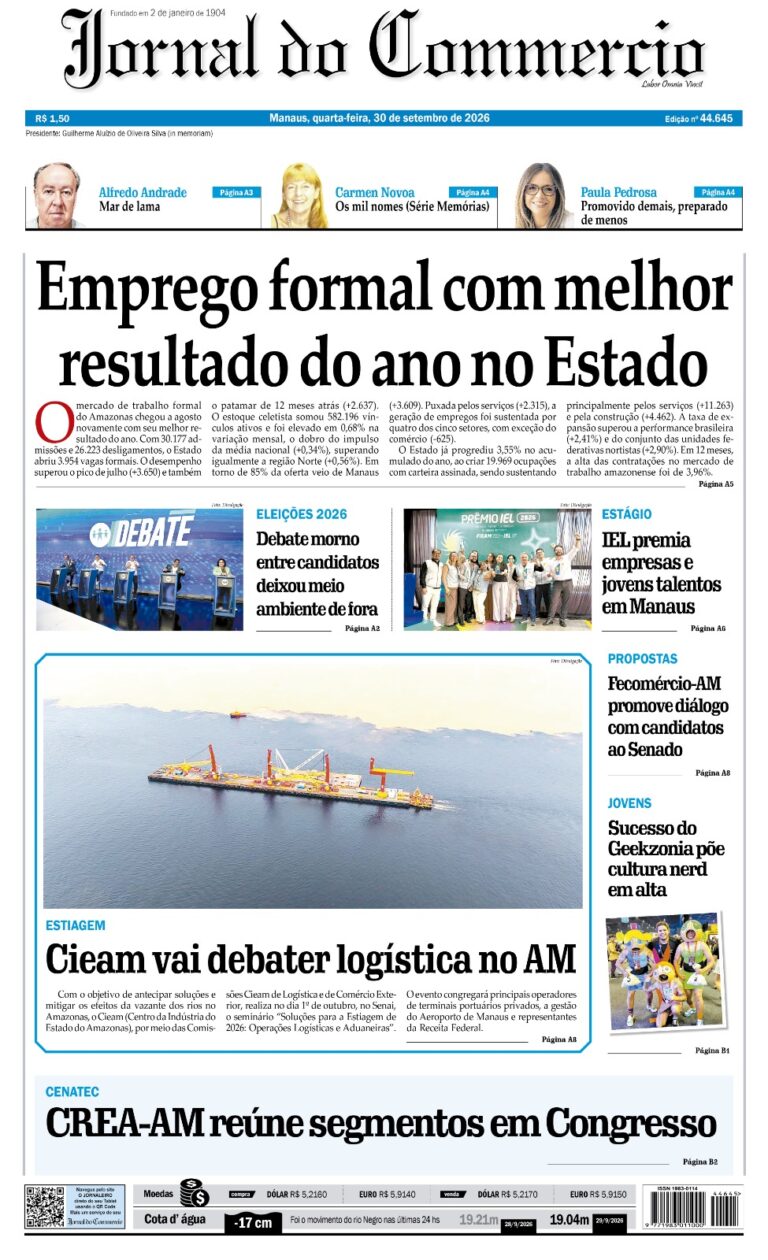 JCAM - Jornal do Commercio do Amazonas - 3009 capa
