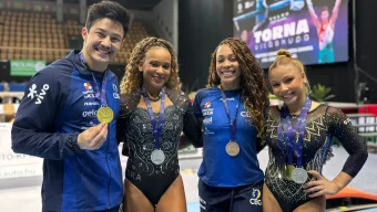 Domingo na Hungria tem 2 ouros brasileiros com Flávia e Nory
(CBG/Divulgação)