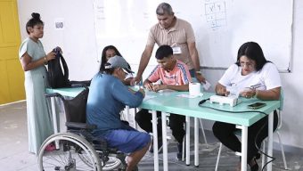 Seção acessível para eleitores com deficiência. Foto: Antonio Augusto/TSE