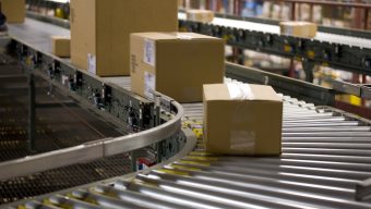 box shipping in a warehouse